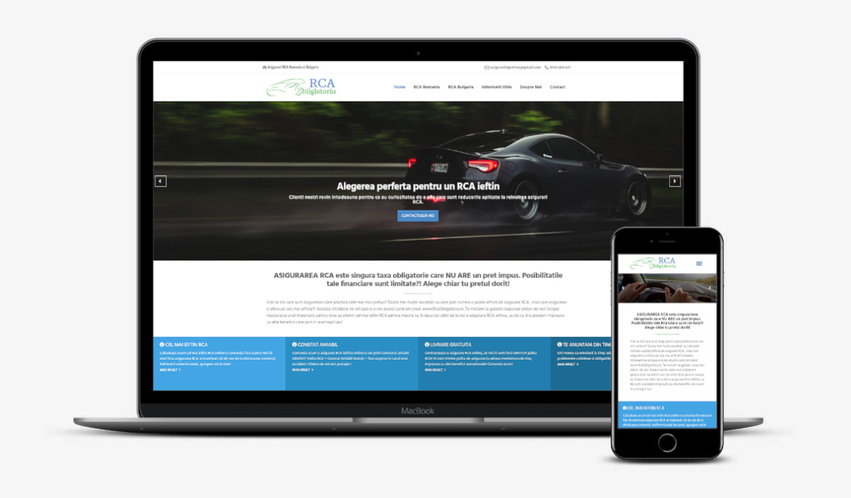 Creare site RCA
